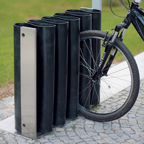 Напольная парковка для велосипедов - MEANDRE - mmcité street furniture - уникальный дизайн / для общественных мест / из гальванизированной стали