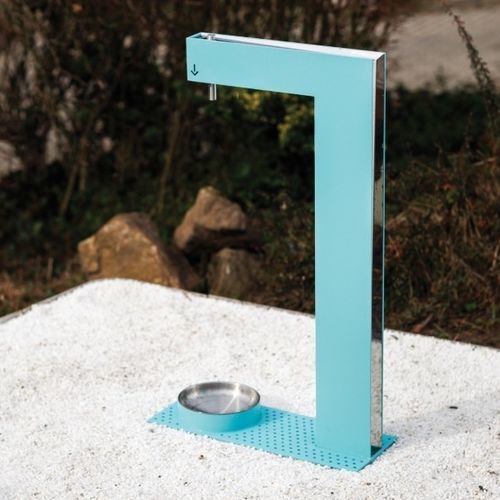 Общественный фонтан - FONS - mmcité street furniture - для собак / из стали / из нержавеющей стали