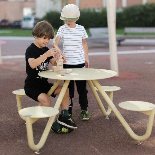Дизайнерский стол - ORBIT - mmcité street furniture - алюминий / из стали / из нержавеющей стали