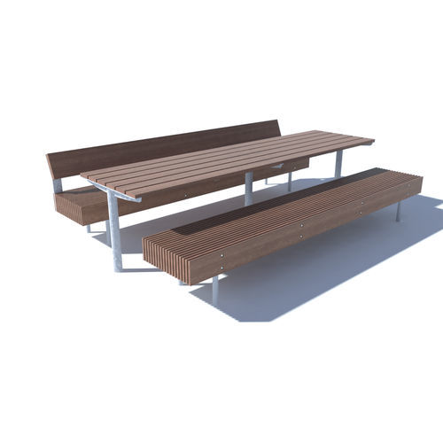 Современный стол для пикника - TABLY - mmcité street furniture - из лиственных пород дерева / из сосны / из акации