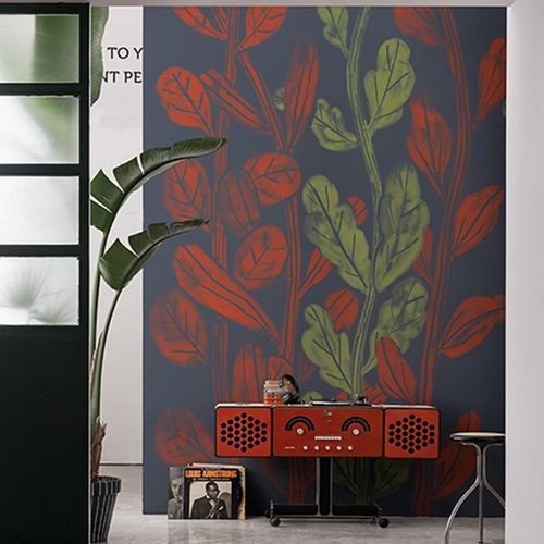 Современный обои - LA GORDA - Wall&Deco - виниловый / природный мотив / в цветочек