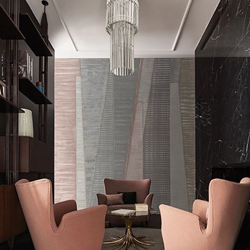 Современный обои - METROPOLIS - Wall&Deco - виниловый / городской мотив / набивной