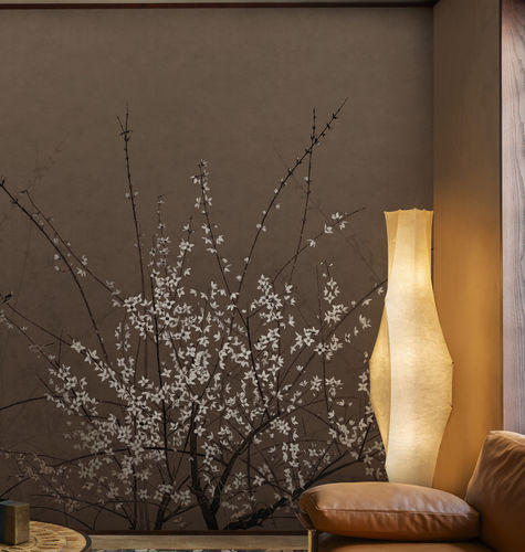 Современный обои - Mood for Love - Wall&Deco - виниловый / в цветочек / имитация ткани