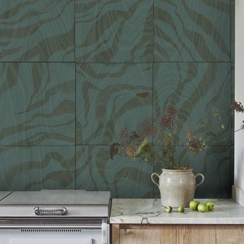 Современный обои - Urban Zebra - Wall&Deco - из стекловолокна / с рисунком / имитация ткани