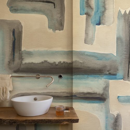 Современный обои - Frattempo - Wall&Deco - из стекловолокна / с рисунком / имитация ткани