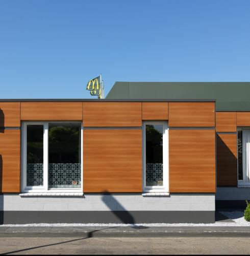Панельная облицовка фасада - EURADECOR WOOD - EURAMAX COATED PRODUCTS - из композита / для алюминия / пазованная