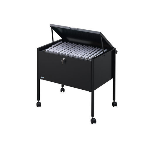 Низкий шкаф для папок - 3098 - DURABLE - из стали / с роликами / современный