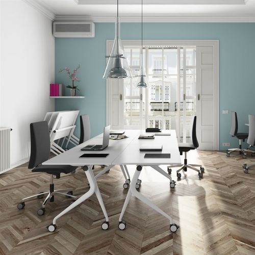 Рабочий стол для офисов открытого типа - 2MOVE - JG Group - современный / из металла / из меламина