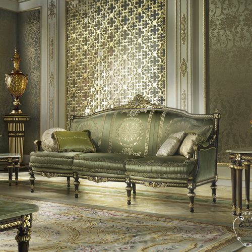 Стилизованный диван - 14401 - Modenese Luxury Interiors - из ткани / со съемной подушкой / на заказ
