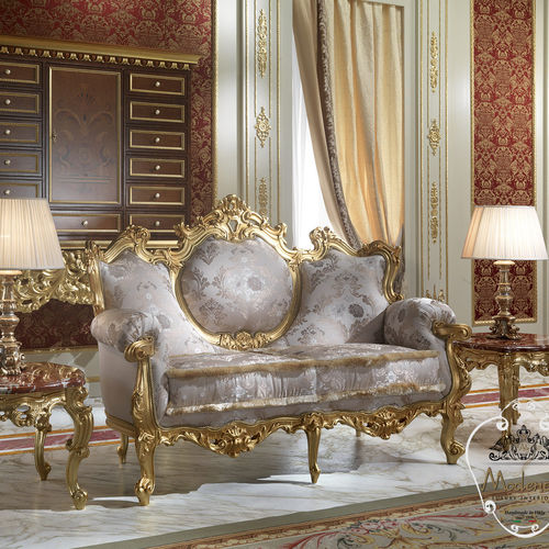 Диван новое барокко - 15405 - Modenese Luxury Interiors - из ткани / ручной работы / серый