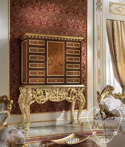 Буфет на высоких ножках - 15611 - Modenese Luxury Interiors - новое барокко / из цельной древесины / для гостиницы