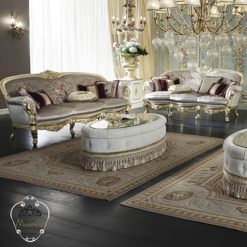 Стилизованный диван - 15408 - Modenese Luxury Interiors - из ткани / ручной работы / бежевый