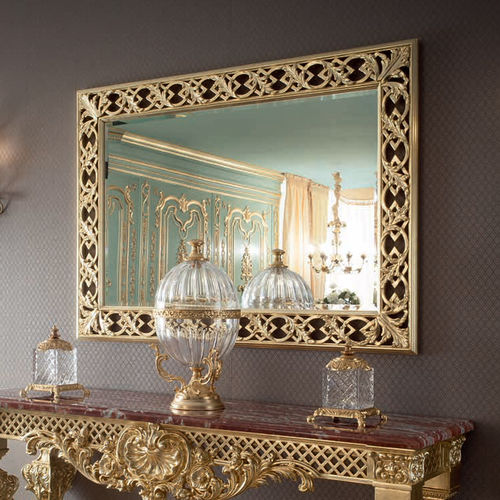 Настенное зеркало - 15622 - Modenese Luxury Interiors - стилизованное / прямоугольное / из цельной древесины