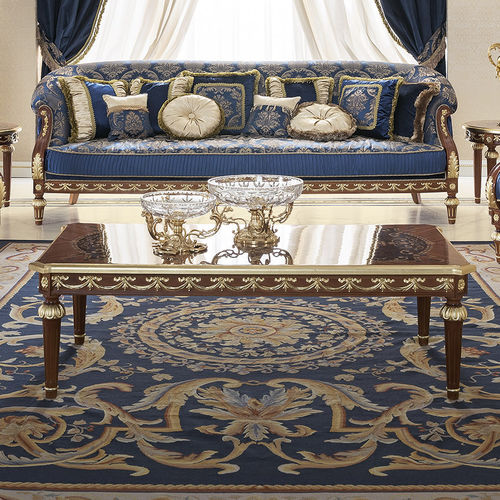Стилизованный журнальный столик - 14667 - Modenese Luxury Interiors - из цельной древесины / с основанием из цельной древесины / прямоугольный