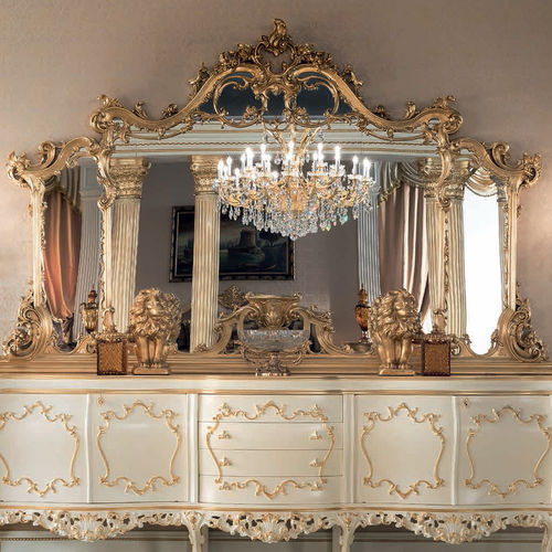 Настенное зеркало - 15676 - Modenese Luxury Interiors - для гостиницы / стилизованное / прямоугольное