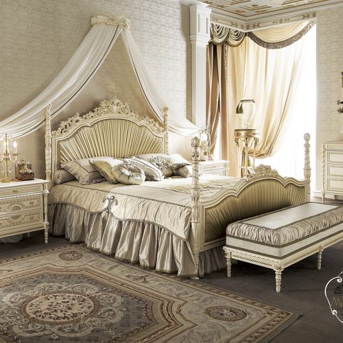 Двуспальная кровать - 14214 - Modenese Luxury Interiors - стилизованная / обитая / с изголовьем