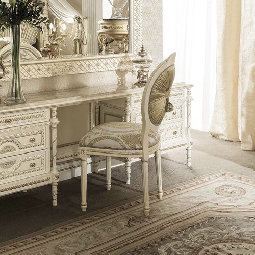 Стилизованный cтул - 14531 - Modenese Luxury Interiors - для интерьера / из цельной древесины / медальон