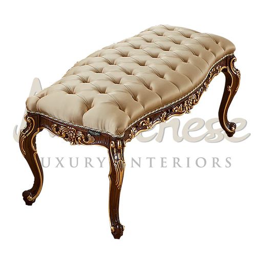 Стилизованная прикроватная скамья - 15513 - Modenese Luxury Interiors - из дерева / из ткани / для бытового использования