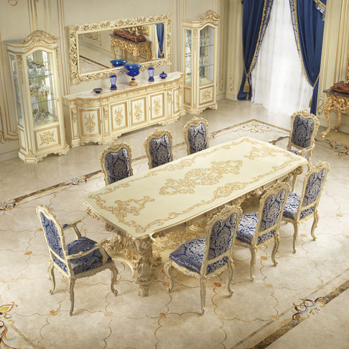 Классический обеденный стол - 16121 - Modenese Luxury Interiors - из дерева / с основанием из древесины / прямоугольный