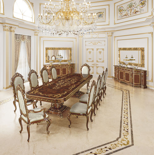 Классический обеденный стол - 16135 - Modenese Luxury Interiors - из дерева / с основанием из древесины / прямоугольный