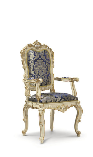 Классический cтул для столовых - 16505 - Modenese Luxury Interiors - для интерьера / из ткани / с основанием из древесины