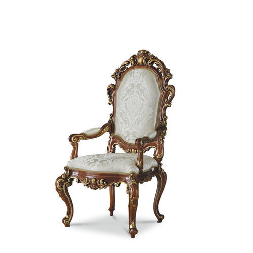 Классический cтул для столовых - 16552 - Modenese Luxury Interiors - для интерьера / из дерева / из ткани