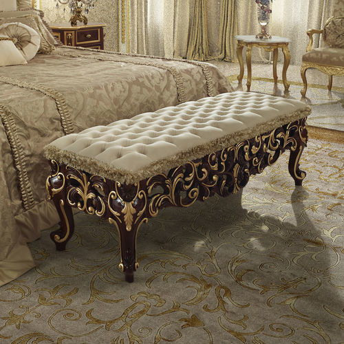 Классическая прикроватная скамья - 16538 - Modenese Luxury Interiors - из дерева / из ткани / для бытового использования