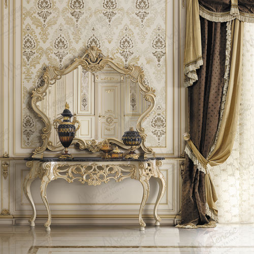Классический стол-консоль - 16605 - Modenese Luxury Interiors - из дерева / из мрамора / для бытового использования