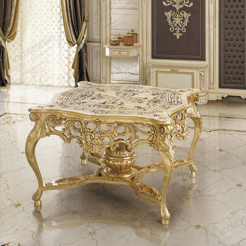 Классический стол - 16101 - Modenese Luxury Interiors - из дерева / с основанием из древесины / квадратный