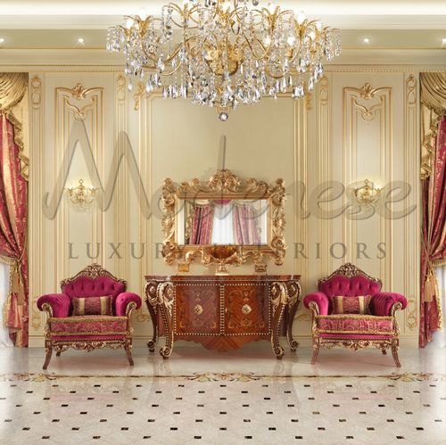 Классический буфет - 15139 - Modenese Luxury Interiors - из дерева / Сделано в Италии / с распашными дверями