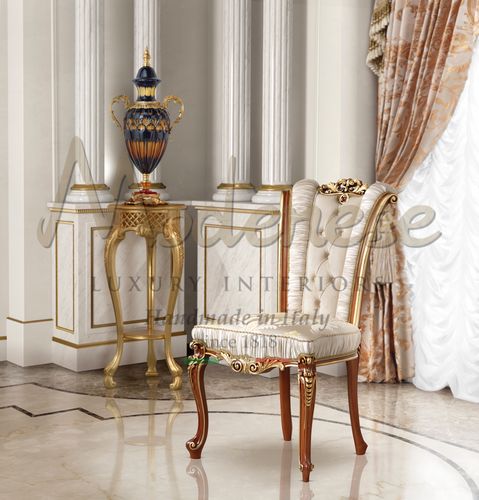 Классический cтул - 15547 - Modenese Luxury Interiors - для интерьера / из дерева / из ткани