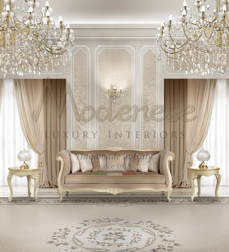 Классический диван - 17424 - Modenese Luxury Interiors - из ткани / из дерева / цвет по индивидуальному заказу