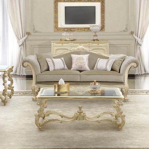 Классический диван - 17407 - Modenese Luxury Interiors - из ткани / из дерева / цвет по индивидуальному заказу