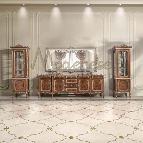 Классический буфет - 17121 - Modenese Luxury Interiors - из дерева / с выдвижными ящиками / с распашными дверями