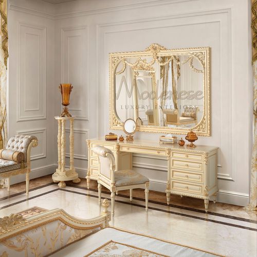Классический туалетный столик - 17205 - Modenese Luxury Interiors - из дерева / напольный / для гостиничного номера