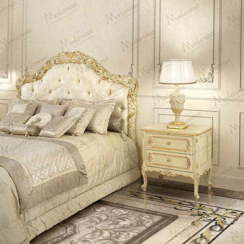 Классический ночной столик - 17207 - Modenese Luxury Interiors - из дерева / с основанием из древесины / прямоугольный