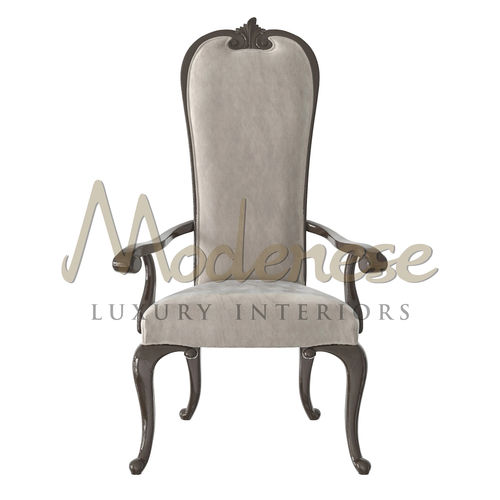 Современное кресло - 20503 - Modenese Luxury Interiors - из кожи / из ткани / из дерева