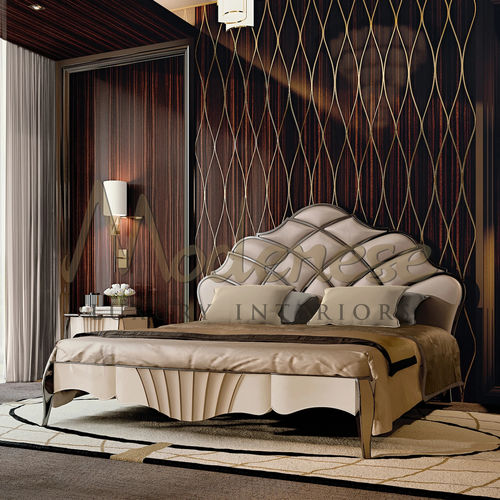 Двуспальная кровать - 20221 - Modenese Luxury Interiors - современная / обитая / с изголовьем