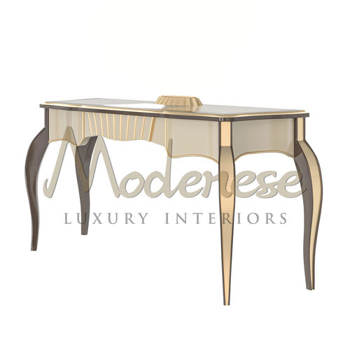 Современный туалетный столик - 20134 - Modenese Luxury Interiors - из блестящей лакированной древесины / из эбенового дерева / напольный