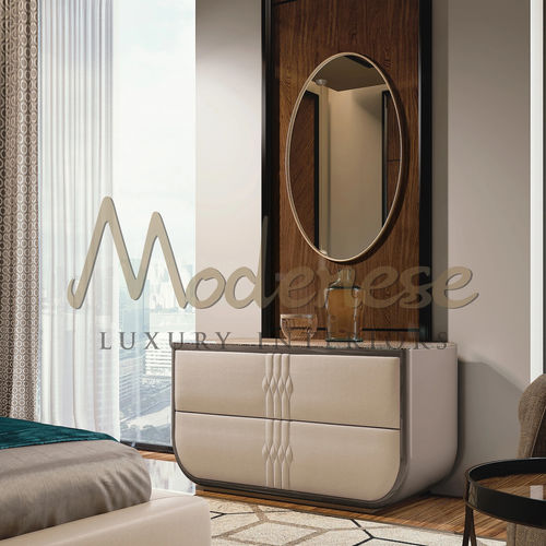 Современный комод - 20132 - Modenese Luxury Interiors - из ткани / со встроенным ящиком / с выдвижным ящиком