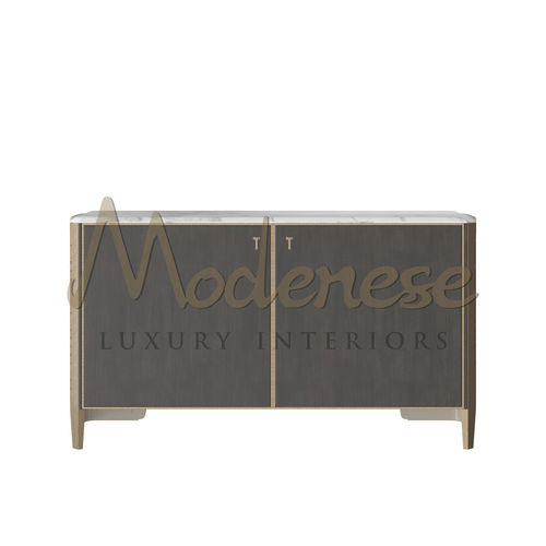 Минималистский буфет - 20170 - Modenese Luxury Interiors - из бука / с полкой / с распашными дверями
