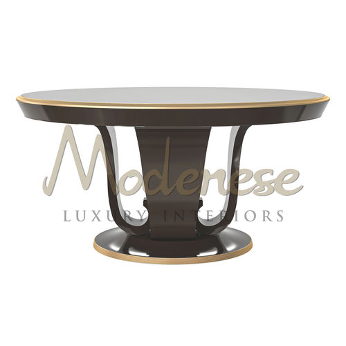 Современный обеденный стол - 20113 - Modenese Luxury Interiors - из лакированной древесины / из бука / с основанием из древесины