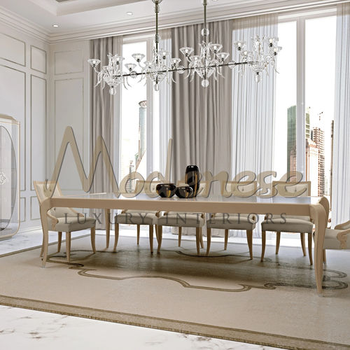 Современный обеденный стол - 20109 - Modenese Luxury Interiors - из бука / с основанием из древесины / прямоугольный