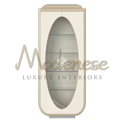 Современный шкаф-витрина - 20104 - Modenese Luxury Interiors - отдельностоящий / из дерева / из стекла