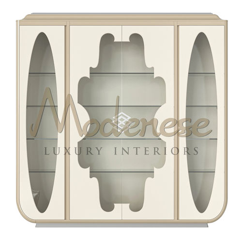 Современный шкаф-витрина - 20103 - Modenese Luxury Interiors - отдельностоящий / из дерева / из бука