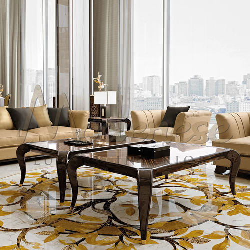 Современный журнальный столик - 20115 - Modenese Luxury Interiors - из металла / из дерева / из мрамора