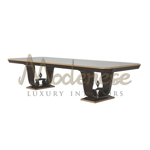 Современный обеденный стол - 20111 - Modenese Luxury Interiors - из дерева / из бука / из макассарского эбена