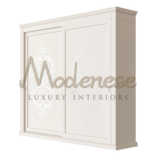 Современный шкаф для одежды - 21227 - Modenese Luxury Interiors - из лакированной древесины / с раздвижными дверями