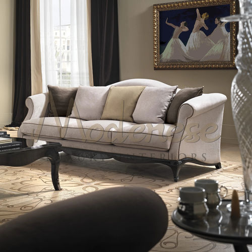 Современный диван - 21404 - Modenese Luxury Interiors - для гостиной / из дерева / со съемным покрытием