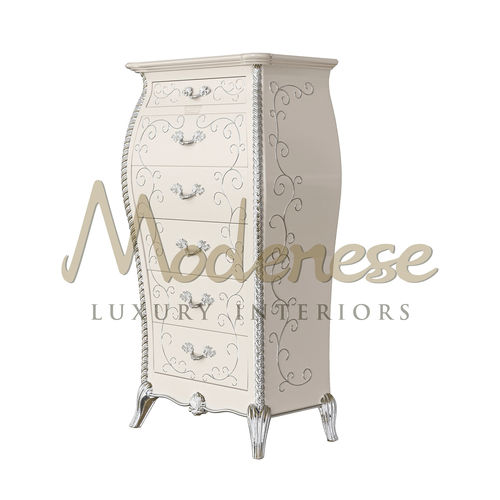 Комод барокко - 21215 - Modenese Luxury Interiors - из лакированной древесины / не определено / с выдвижным ящиком